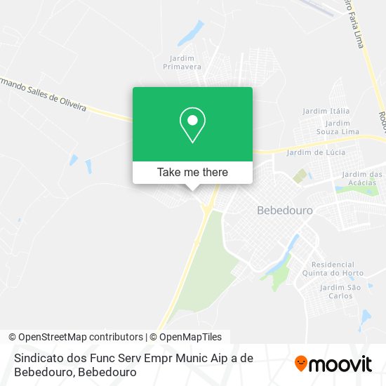 Sindicato dos Func Serv Empr Munic Aip a de Bebedouro map