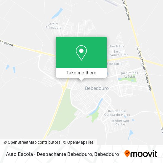 Auto Escola - Despachante Bebedouro map