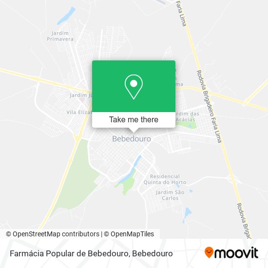 Farmácia Popular de Bebedouro map