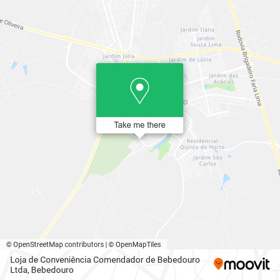 Loja de Conveniência Comendador de Bebedouro Ltda map