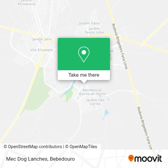 Mec Dog Lanches map