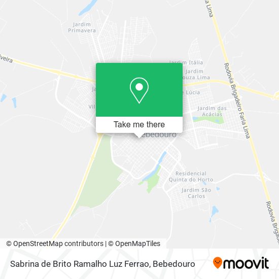 Sabrina de Brito Ramalho Luz Ferrao map