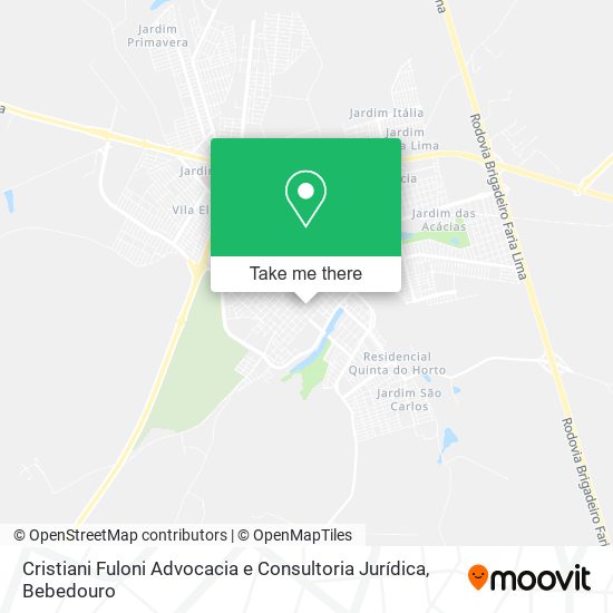 Cristiani Fuloni Advocacia e Consultoria Jurídica map