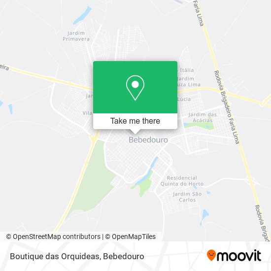Boutique das Orquideas map