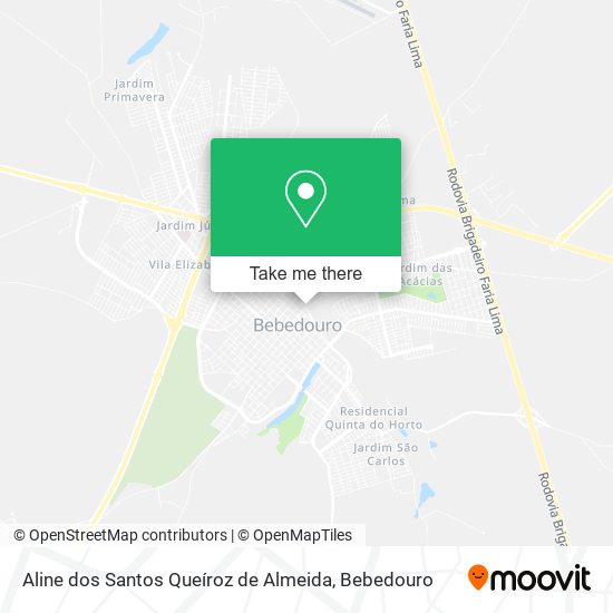 Aline dos Santos Queíroz de Almeida map
