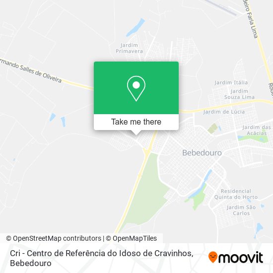 Cri - Centro de Referência do Idoso de Cravinhos map