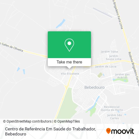 Centro de Referência Em Saúde do Trabalhador map