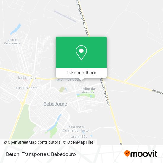 Detoni Transportes map