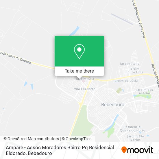 Ampare - Assoc Moradores Bairro Pq Residencial Eldorado map