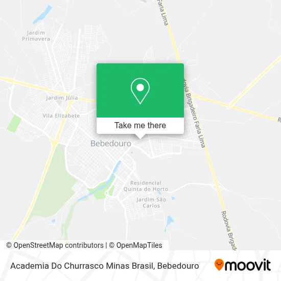 Academia Do Churrasco Minas Brasil map