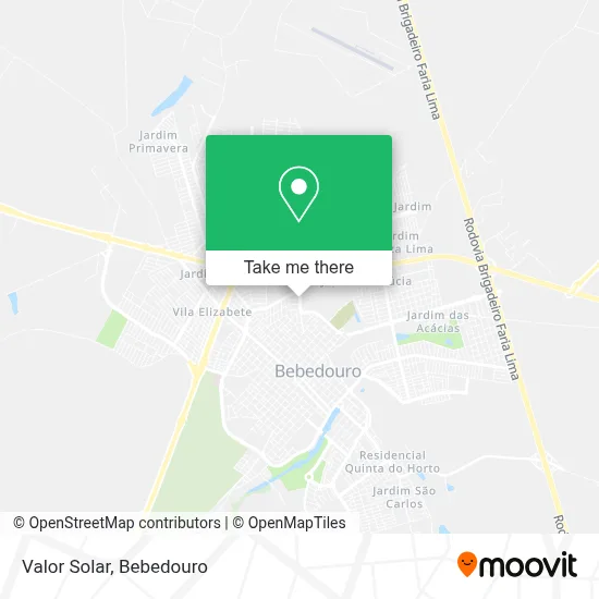 Valor Solar map