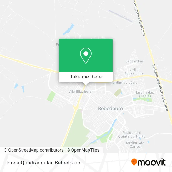 Igreja Quadrangular map