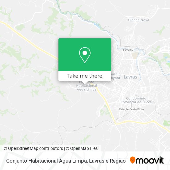 Conjunto Habitacional Água Limpa map