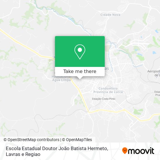 Mapa Escola Estadual Doutor João Batista Hermeto