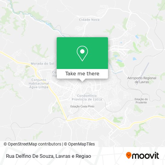 Mapa Rua Delfino De Souza