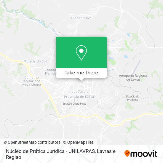 Núcleo de Prática Jurídica - UNILAVRAS map