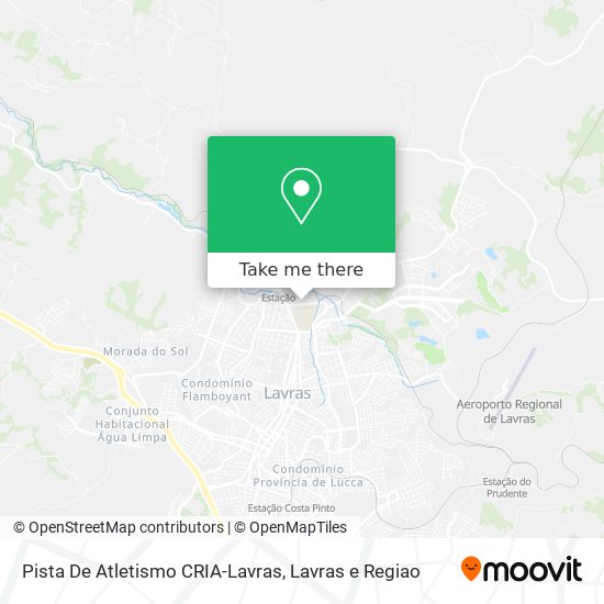 Pista De Atletismo CRIA-Lavras map