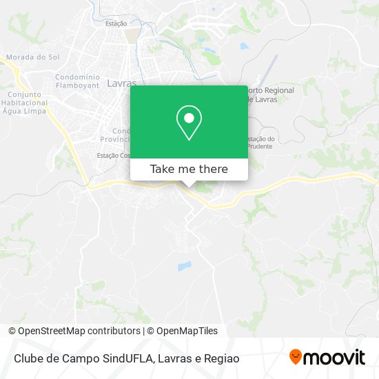 Mapa Clube de Campo SindUFLA