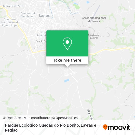 Parque Ecológico Quedas do Rio Bonito map