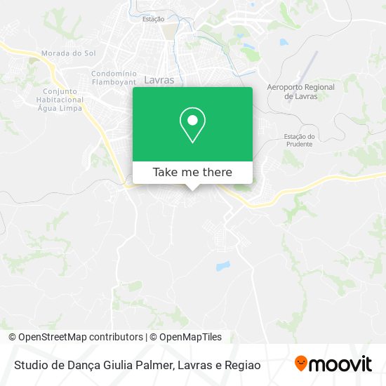 Mapa Studio de Dança Giulia Palmer