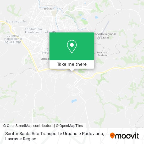 Saritur Santa Rita Transporte Urbano e Rodoviario map