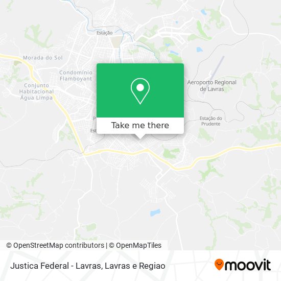 Justica Federal - Lavras map