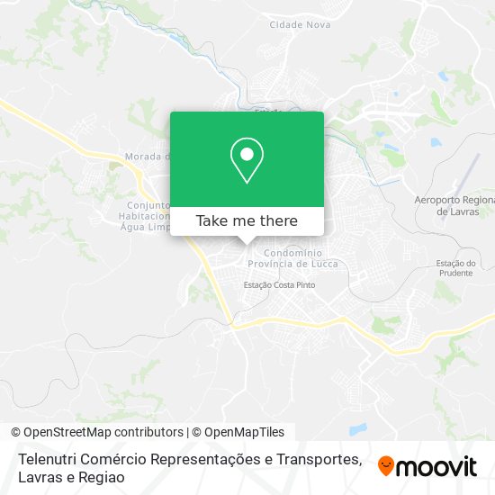 Telenutri Comércio Representações e Transportes map