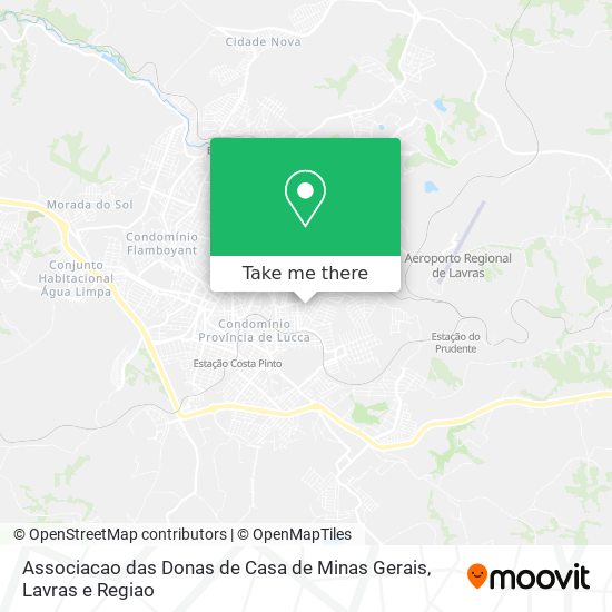 Associacao das Donas de Casa de Minas Gerais map