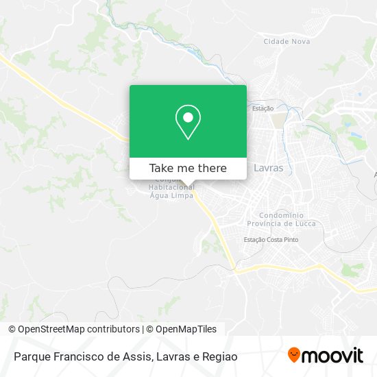 Mapa Parque Francisco de Assis