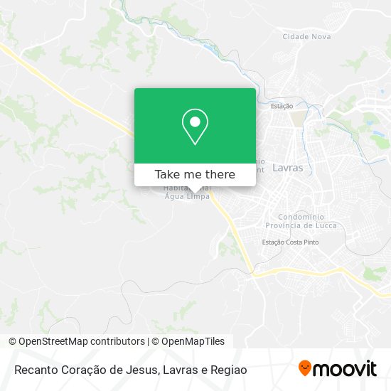 Recanto Coração de Jesus map