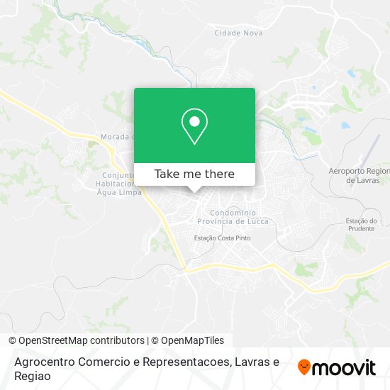 Agrocentro Comercio e Representacoes map