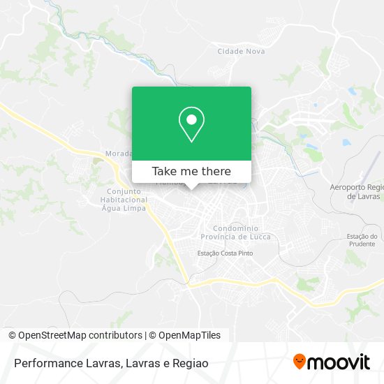 Performance Lavras map
