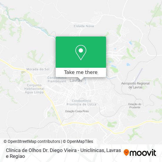 Clínica de Olhos Dr. Diego Vieira - Uniclínicas map