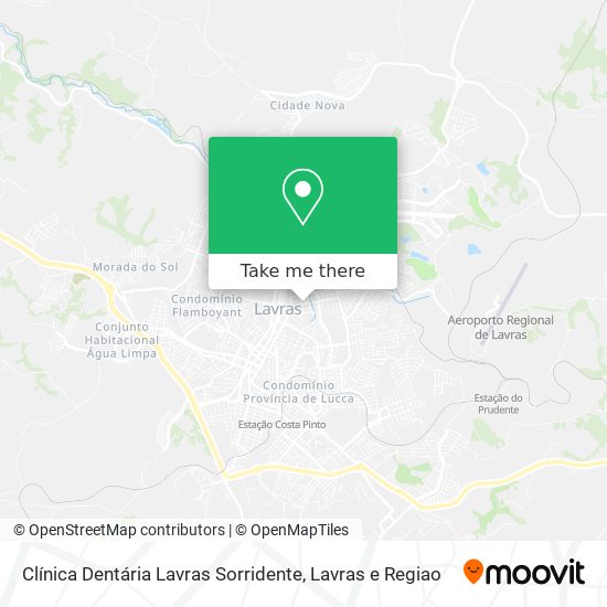 Clínica Dentária Lavras Sorridente map
