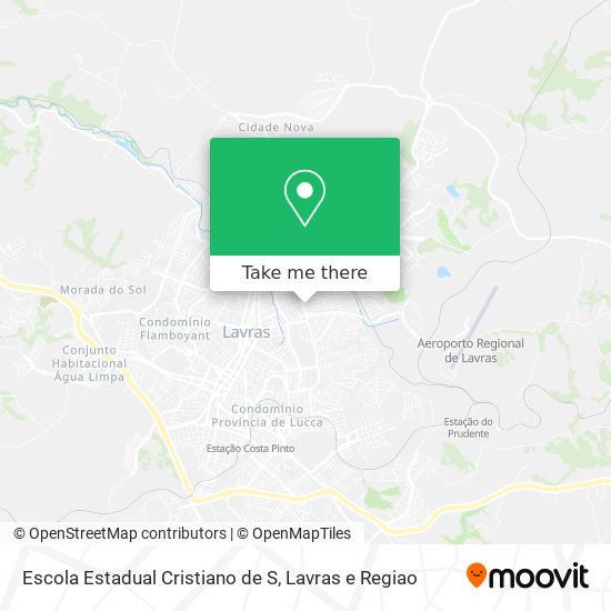 Escola Estadual Cristiano de S map
