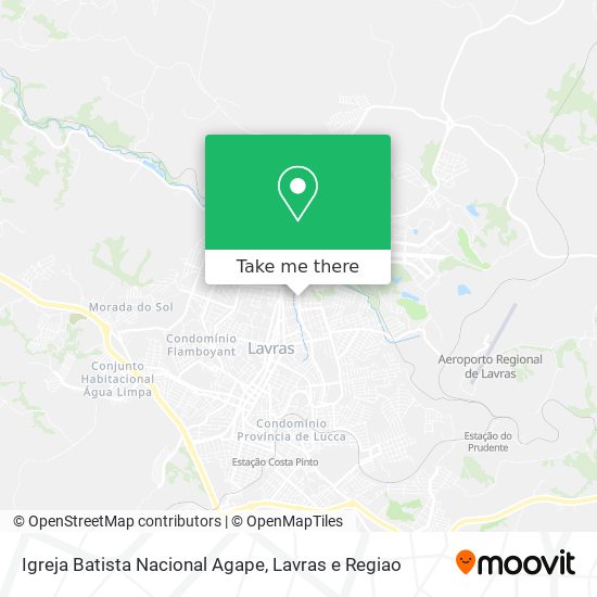 Igreja Batista Nacional Agape map