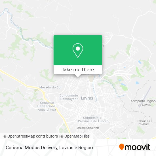 Carisma Modas Delivery map