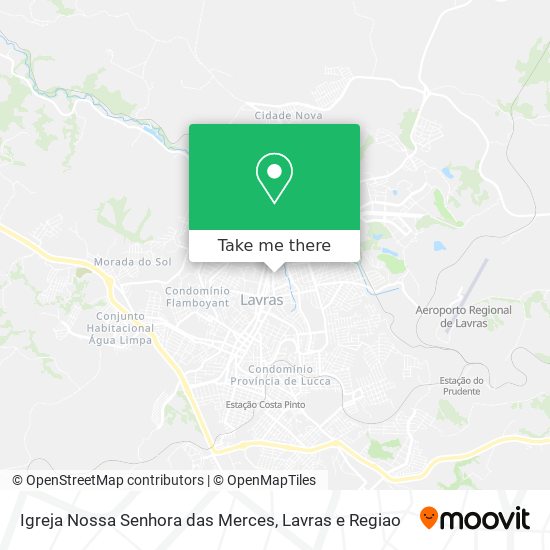 Mapa Igreja Nossa Senhora das Merces