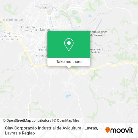 Mapa Ciav-Corporação Industrial de Avicultura - Lavras