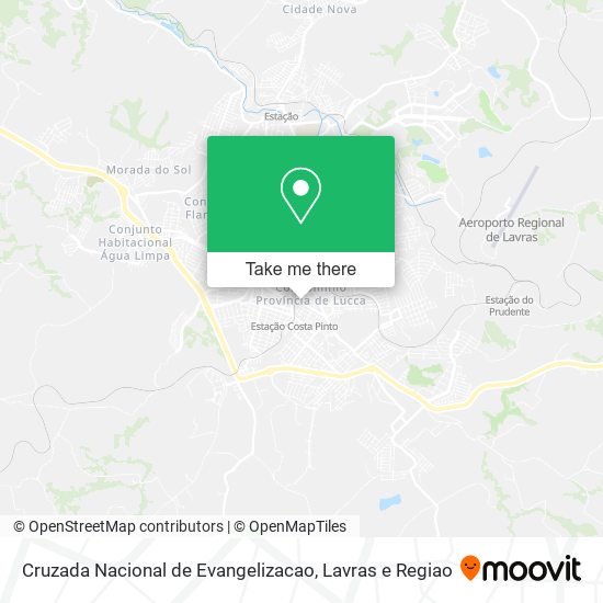 Cruzada Nacional de Evangelizacao map