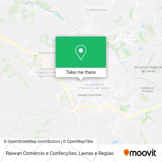 Mapa Raiwan Comércio e Confecções