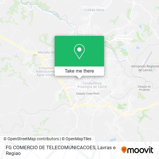 Mapa FG COMERCIO DE TELECOMUNICACOES