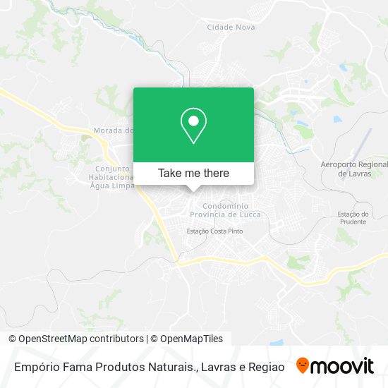 Empório Fama Produtos Naturais. map