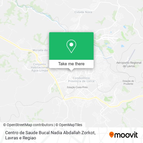 Mapa Centro de Saude Bucal Nadia Abdallah Zorkot