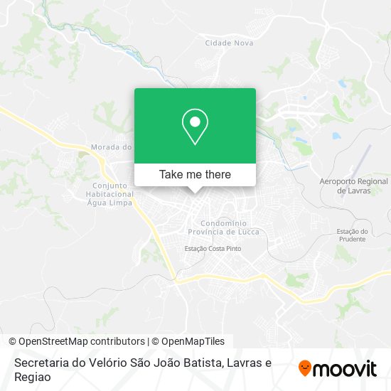 Mapa Secretaria do Velório São João Batista