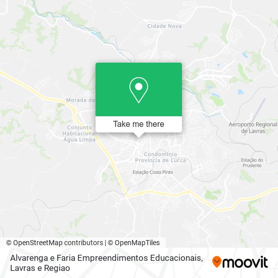 Mapa Alvarenga e Faria Empreendimentos Educacionais