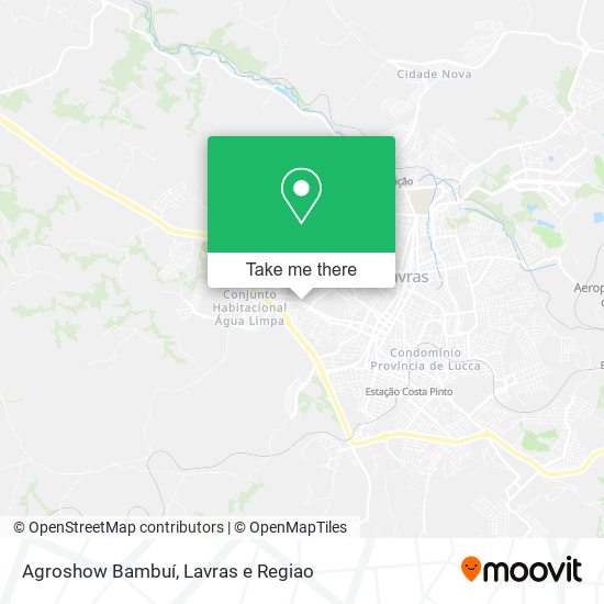 Agroshow Bambuí map