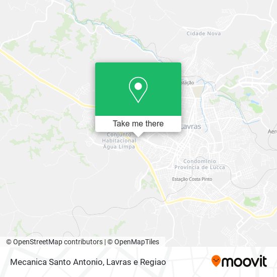 Mecanica Santo Antonio map