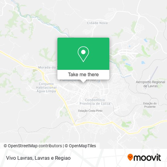 Vivo Lavras map