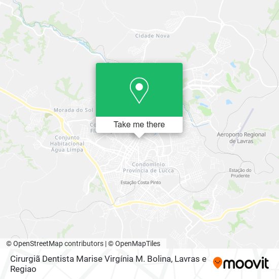 Mapa Cirurgiã Dentista Marise Virgínia M. Bolina